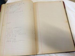 Antique Recipes Manuscript Hand Written in Records Book vintage 1920 ' s cookbook 4
