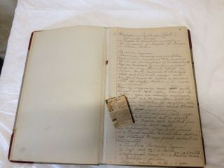 Antique Recipes Manuscript Hand Written in Records Book vintage 1920 ' s cookbook 8
