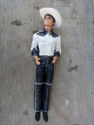 Vintage Barbie Mattel 1968 Cowboy Ken Doll Taiwan With Hat Boots Shirt & Pants