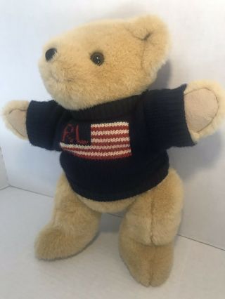 Ralph Lauren Polo - Stuffed Teddy Bear - USA Flag Sweater - Plush - Vintage 1996 4
