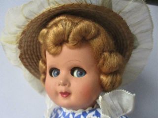 Vintage Hard Plastic Made In Italy Ceppi Ratti Flirty Googly Eyed Doll