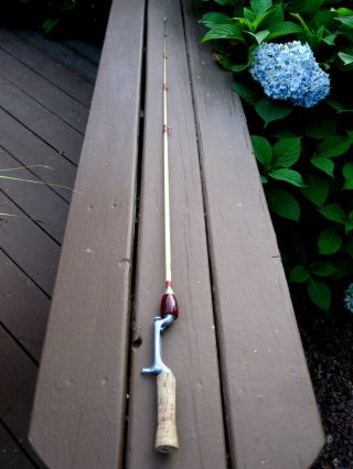 Vintage Heddon Pal Spook 1 - Piece Fishing Rod Model 5551 1950 