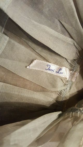 ORIG Tagged Vintage Terri Lee Doll Clothes 3 piece Dress Panties Slip 7