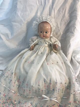 Antique Composition Tiny Baby Doll 14 Inch