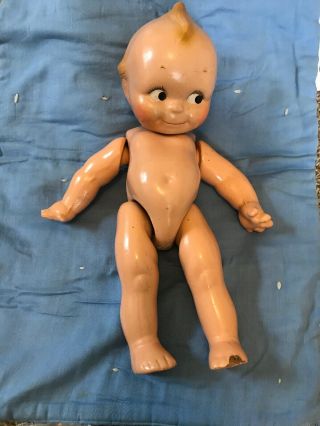 Vintage Kewpie Doll All Composition 13 Inch Painted Eyes