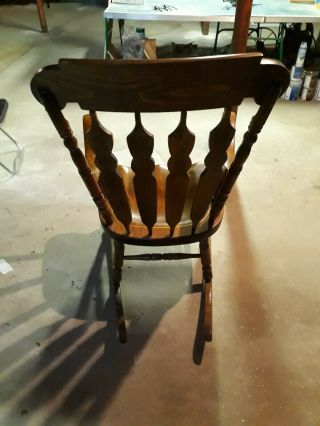 80 ' s Vintage Maple Wooden Rocking Chair 3