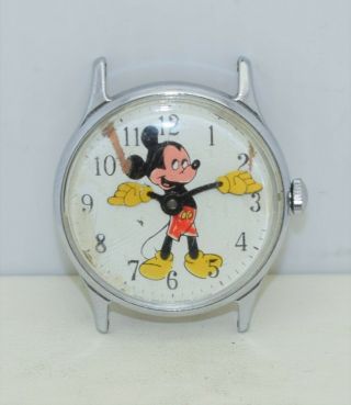 Vintage Mickey Mouse ©walt Disney Productions Watch Timex - Type Movement 10p69