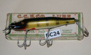 Creek Chub Husky Pikie,  Perch Color,  In Vg Cond.  In Good Box Lotdc24