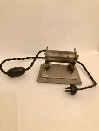 Vintage / Antique Solar Curling Iron Heater W/1 Curling Iron