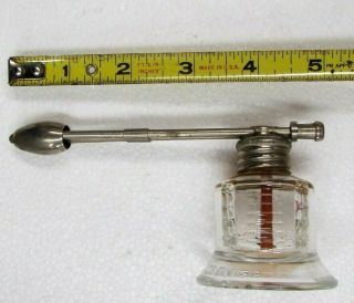 Antique Vintage Air Brush Gun Sprayer ? Nebulizer? In Clear Glass Bottle Usa