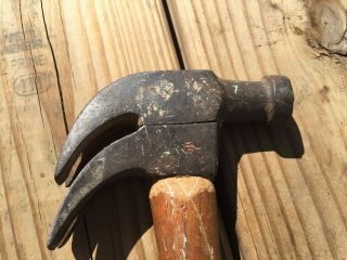 Antique/Vintage Voight Patent 1902 Double Claw Hammer - RARE 3