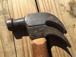 Antique/Vintage Voight Patent 1902 Double Claw Hammer - RARE 4