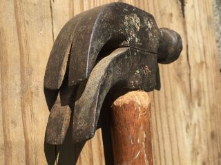 Antique/Vintage Voight Patent 1902 Double Claw Hammer - RARE 6
