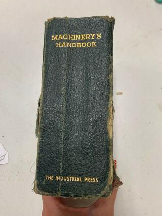 Vintage Machinery’s Handbook Tenth Edition 1940 The Industrial Press Antique 2
