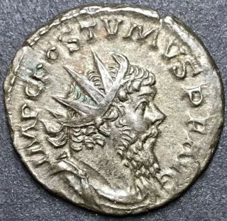 Postumus,  Usurper In Gaul 260 - 269ad.  Treveri.  Billon Antoninianus.