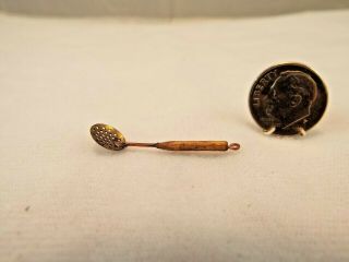 Dollhouse Miniature Vintage Artisan Knife Set and Slotted Spoon 2