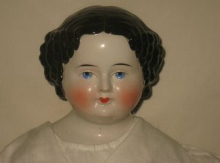 Antique German 26 " High Brow Style China Head Doll Mp26