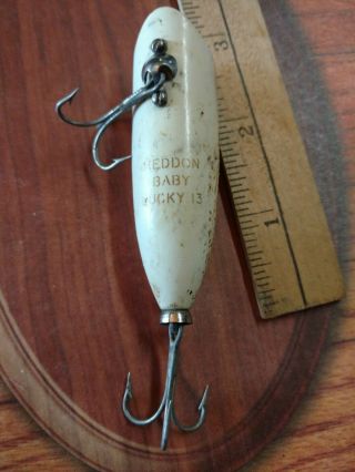 Vintage Heddon Baby Lucky 13 Gold Eyes 1950 ' s 4