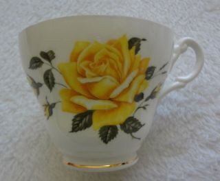 Royal Ascot Teacup Yellow Rose Bone China England Tea Cup Saucer Set 2