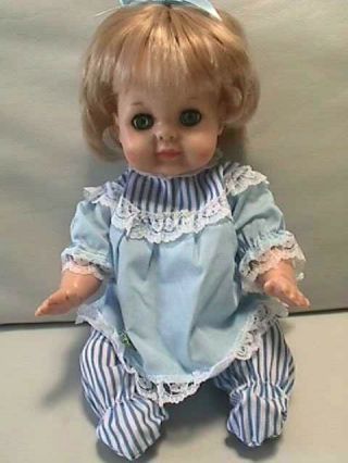 Vintage 1965 Vogue 13 " Angel Baby Doll Vinyl Blonde Hair Blue Sleep Eyes