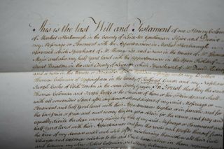 18th Century English Last Will and Testament,  Dated 15th of March 1773 5