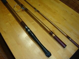 Vintage Olympic Amazon 15 - 3 Surf Spinning Rod w/ Collapsible Stripper Guide 4