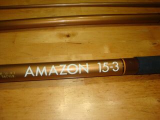 Vintage Olympic Amazon 15 - 3 Surf Spinning Rod w/ Collapsible Stripper Guide 5