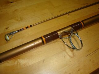Vintage Olympic Amazon 15 - 3 Surf Spinning Rod w/ Collapsible Stripper Guide 7