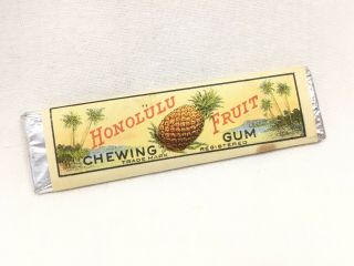 Antique Honolulu Fruit Chewing Gum Trademark Registered