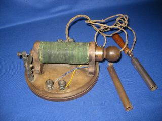 Rare Antique Victorian Early Medical Electric Shock Induction Coil Device