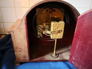 Vintage Gustav becker Mantle Clock Spares Or Repairs 7