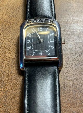 Vintage Coach Ladies W501 Watch Brown Leather Band