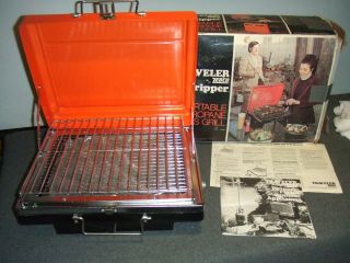 Vintage Traveler Tripper By Zebco Portable Propane Gas Grill