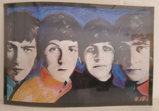 The Beatles Vintage 1987 Lithograph Poster Iop 24x36