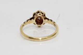 A Fine Antique Art Deco 18ct Gold & Platinum 0.  08ct Diamond Cluster Ring 14275 4