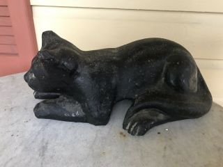 Antique Sewer Tile Pottery Cat 4