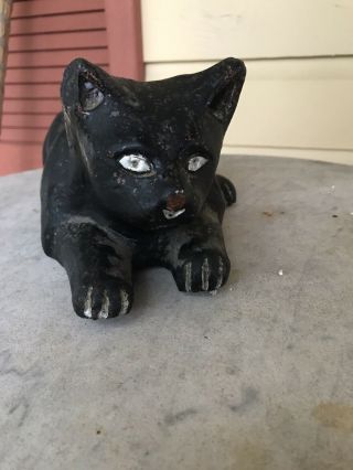 Antique Sewer Tile Pottery Cat 7