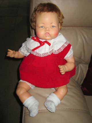 Vintage Ideal Thumbelina Baby Doll Knob Moves & Cries 1960s - Ott - 19