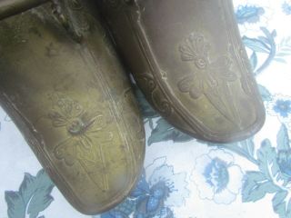 Antique Bronze Brass Spanish Colonial Conquistador Stirrups Boots 3
