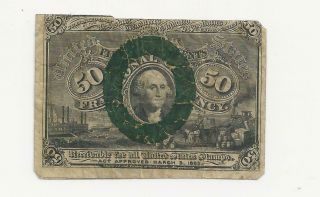 United States Fractional Currency Fifty Cents Antique Money/currency
