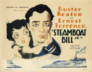 Steamboat Bill Buster Keaton Vintage Movie Poster Print