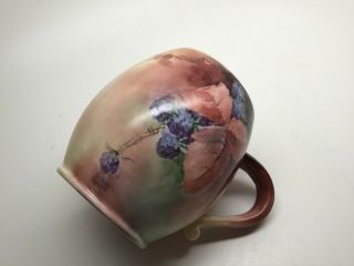 Antique c Early 1900’s AKD FRANCE Hand Painted Porcelain Tankard Mug - NEAR 6