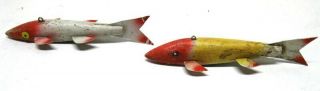 1950s CY HALVORSON PIKE FISH SPEARING DECOY COLLECTIBLE ICE FISHING LURE 2