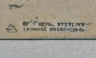 Fine Vintage 1976 Sterling Silver Leonore Doskow Pill Box Necklace Pendant 8