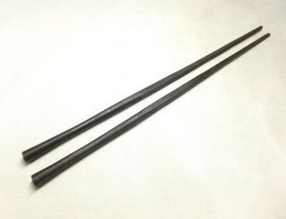 A597: Japanese high - quality long iron tongs HIBASHI by famous 51th MYOCHIN 7