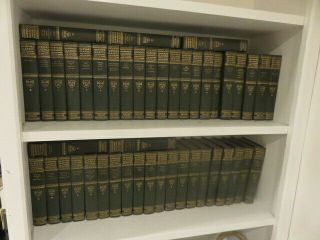 Antique 1909 - 10 Nearly Complete Set 47 Of 50 Volumes The Harvard Classics 1st Ed