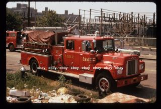 York City Engine 324 1969 Mack R Pumper Fire Apparatus Slide