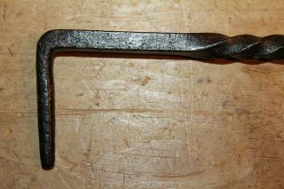 Antique Wrought Iron Stay Door/window/shutter Blacksmith Made 13 Inch