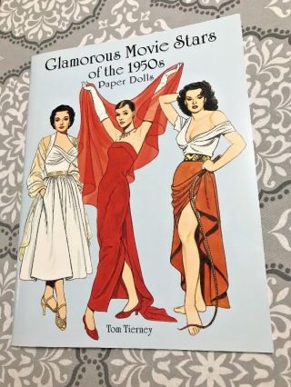 Glamorous Movie Stars Of The 1950s Paper Dolls Book Uncut Tom Tierney 1999 Wow