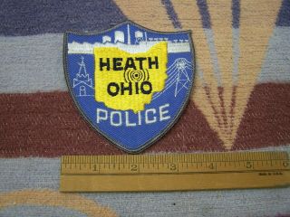 Heath Ohio Citizen Band Police Jacket Patch Old Obsolete